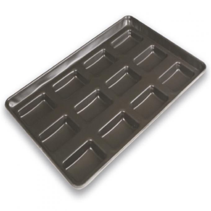 Rk Bakeware China-42445 Glazed Aluminized Steel 24 Mold 2.82 Oz. Clustered Hamburger Bun / Muffin Top / Cookie Pan