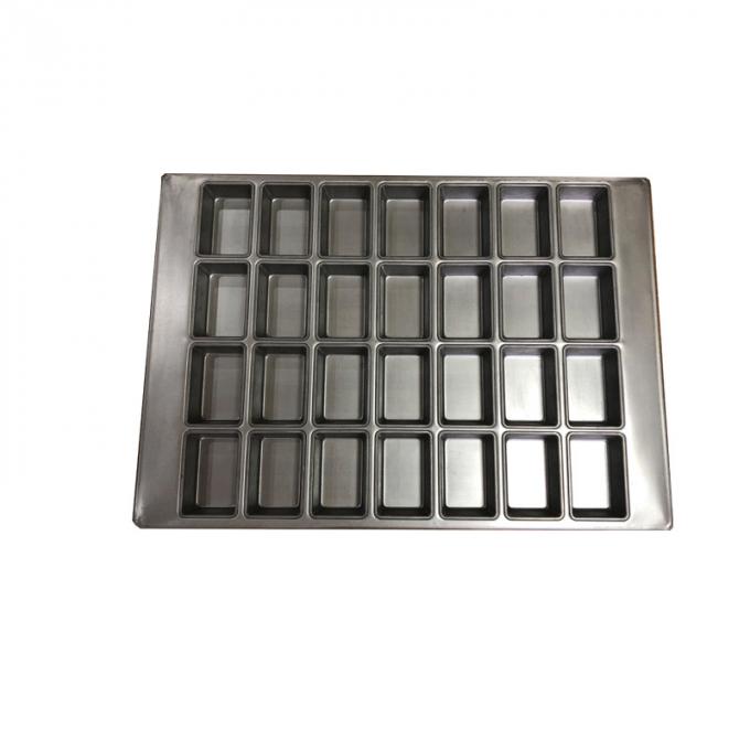 Rk Bakeware China Manufacturer-45727 28 Compartment Glazed Aluminized Steel Mini Loaf Specialty Pan