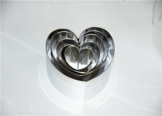RK Bakeware Chine Foodservice NSF Mousse ring de gâteau en acier inoxydable, Ronde cœur carré dessert mousse ring