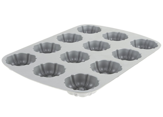 RK Bakeware Chine Foodservice NSF 12 Compartement Bundtlette Panneau à gâteaux en aluminium de qualité commerciale