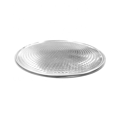 13 pouces perforé rond plat de pizza en aluminium plateau de pizza perforé avec trous plateau de cuisson