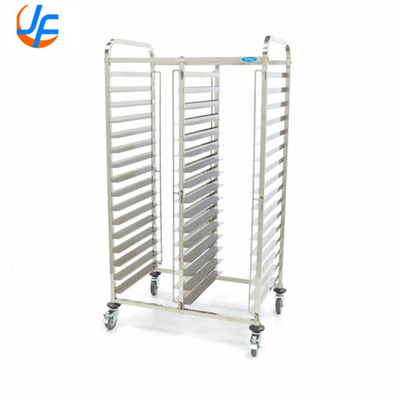 RK Bakeware Chine-10 feuille de stockage en aluminium Chariot de refroidissement avec étagère ouverte, rangement mobile de pâtisserie à la pâte