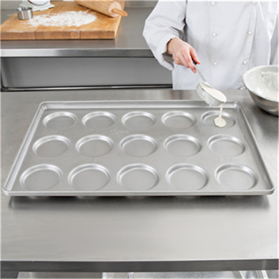 RK Bakeware Chine 3 pouces a glacé le petit pain d'hamburger en acier d'Aluminumized Pan Baking Tray