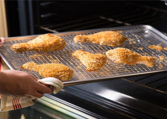 RK Bakeware Chine vitrée en feuille d'aluminium à demi-taille plateau de cuisson du pain