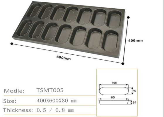 RK Bakeware Chine Foodservice aluminiumé Ovale muffin cuisson à la poêle Carré muffin plateau de cuisson