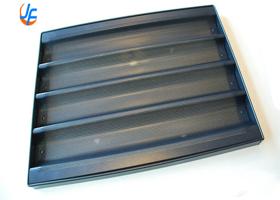 RK Bakeware China Foodservice 5 rangées de plateau de baguette perforée en aluminium sans adhésif