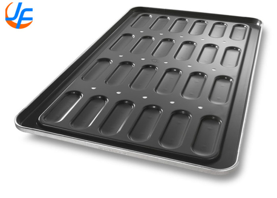RK Bakeware Chine-52435 Panneau à hot-dog en acier en aluminium 18 moisissure