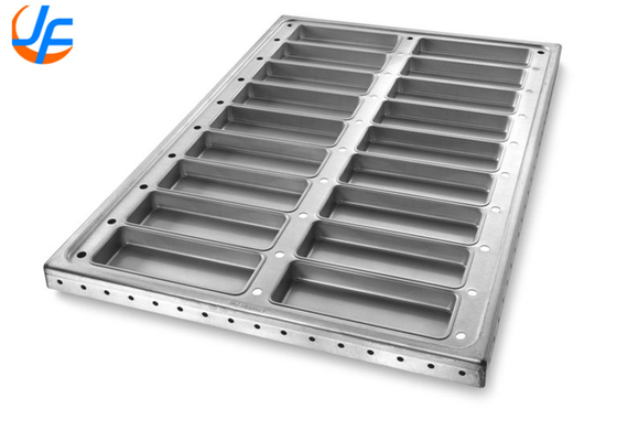 RK Bakeware Chine-52435 Panneau à hot-dog en acier en aluminium 18 moisissure