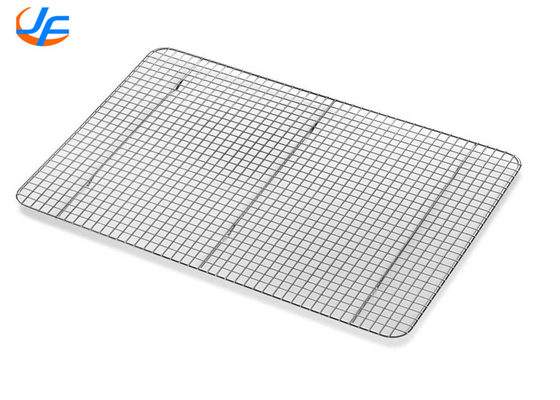 RK Bakeware Chine - demi-taille 16 fil de calibre dans le plateau de cuisson en aluminium avec rack de refroidissement à pieds