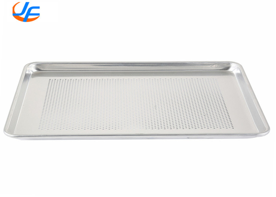 RK Bakeware Chine-16 fil de calibre en plaque d'aluminium de bord Pan avec rack de refroidissement à pieds / grille de plaque