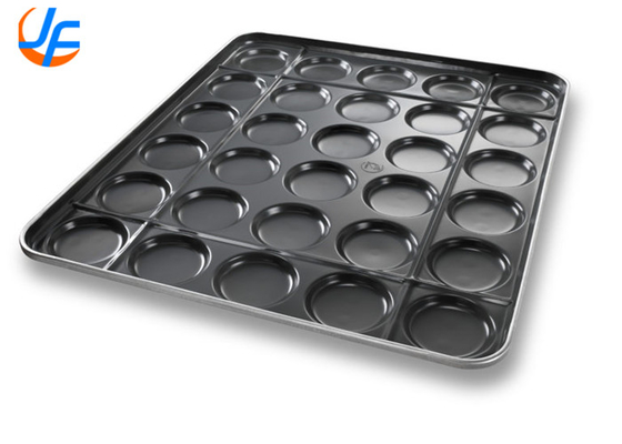 RK Bakeware Chine Foodservice15 Cavité en aluminium Bouillon de hamburger plateau de cuisson Téléphone vitré