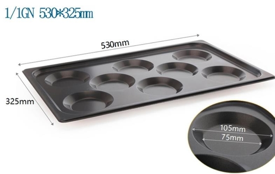 RK Bakeware Chine Rational Combi Oven Utilisation GN1/1 Plateau de cuisson d'œufs en aluminium Nonstick