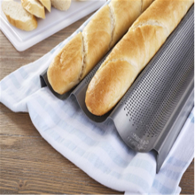 RK Bakeware China Foodservice NSF Taille complète 16 étalon 5 rangée Baguette en aluminium non collant plateau de cuisson du pain