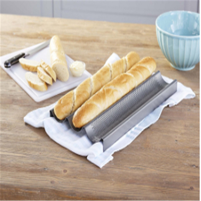 RK Bakeware China Foodservice NSF Taille complète 16 étalon 5 rangée Baguette en aluminium non collant plateau de cuisson du pain