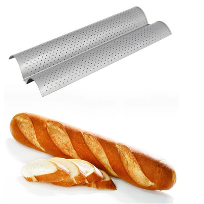 RK Bakeware Chine Foodservice NSF Formes perforées à 3 fentes Baguette plateau de cuisson du pain français