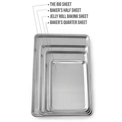 RK Bakeware China Foodservice NSF 18X26 pouces 600X400 plaque de pain en aluminium plateau de cuisson
