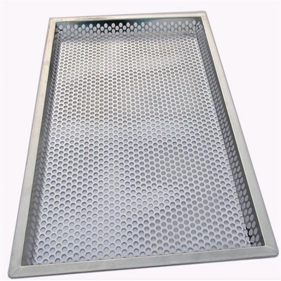 RK Bakeware China Foodservice NSF personnalisé 4 côtés perforés 304 acier inoxydable plateau sec