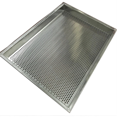RK Bakeware China Foodservice NSF personnalisé 4 côtés perforés 304 acier inoxydable plateau sec