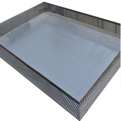 RK Bakeware China Foodservice NSF personnalisé 4 côtés perforés 304 acier inoxydable plateau sec