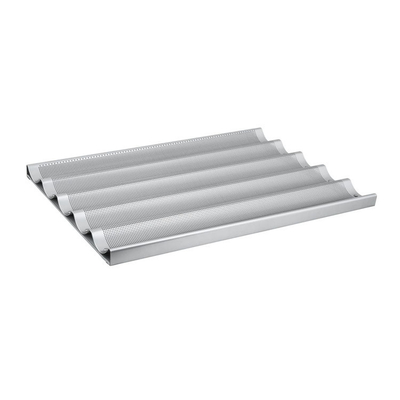 Rk Bakeware Chine aluminium 5 pain plateau de baguette / pâtisserie à pain français