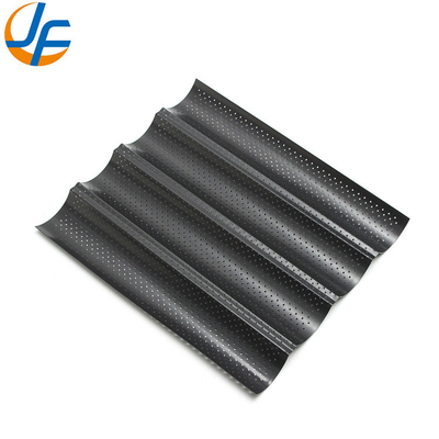 Rk Bakeware Chine-49053 5 pain non-stick 600*400 plateau de baguette en aluminium à verrouillage unique / poêle à pain française