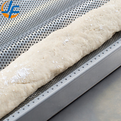 Rk Bakeware Chine-49053 5 pain non-stick 600*400 plateau de baguette en aluminium à verrouillage unique / poêle à pain française