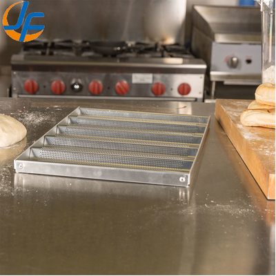 Rk Bakeware Chine-49053 5 pain non-stick 600*400 plateau de baguette en aluminium à verrouillage unique / poêle à pain française