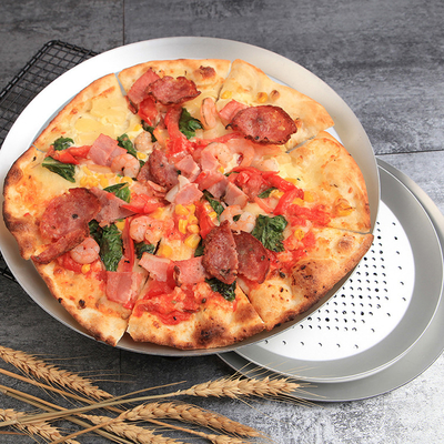 RK Bakeware Pâte à pizza à croûte mince perforée en Chine pour Pizza Hut