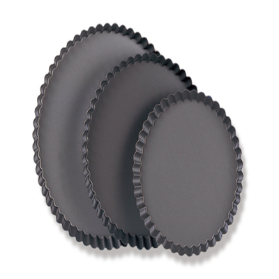 Rk Bakeware Chine-Coat dur d'aluminium à flûte Pâte à tartes