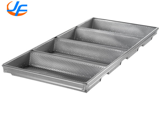 RK Bakeware Chine Foodservice NSF Téléphone Nonstick 4 courroies Pullman en aluminium Pâtisserie à pain / Pâtisserie à pain en acier