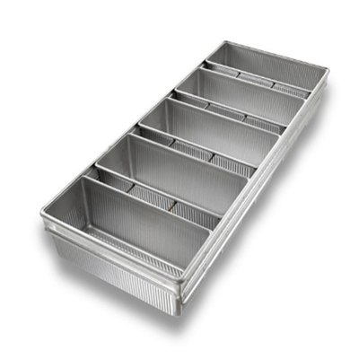 Rk Bakeware China Manufacturer-4 Strap Glacé Aluminisé en acier Pullman Pan à pain/ Pan à pain en réservoir/ Pan à pain de Vienne