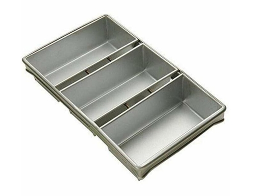 Rk Bakeware Chine-Foodservice 904935 Bakeware commercial 12,25 pouces x 4,5 pouces 3 plateaux de pain