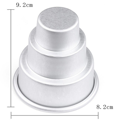 Amazon Alloy d'aluminium d'acier au carbone Pans de gâteau rondes Moldes de gâteau non collant cuisson bricolage Moldes de gâteau outils de pain