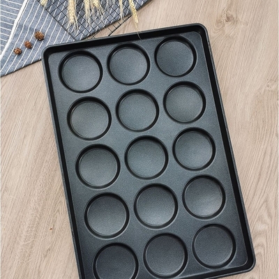 15 cavités cuisson de pain grillé 4 pouces hamburger cuisson 40 * 60cm cuisson pour cuisson plateau de hamburger