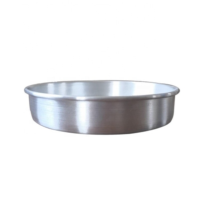 7 * 2 pouces d'aluminium ronde de l' argent pâtisserie à gâteaux poêle corps droit solide fond fixe fond de gâteau