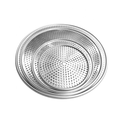 plateau de pizza en aluminium de 12 pouces plateau de pizza pour le four plateau de cuisson de pizza bord plat