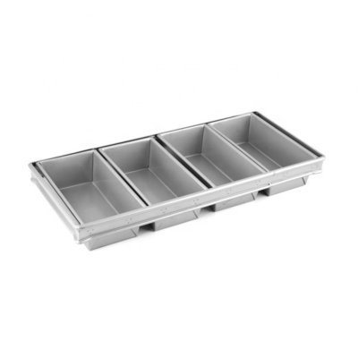 4 plateaux de pain cuit en aluminium en acier pour la boulangerie