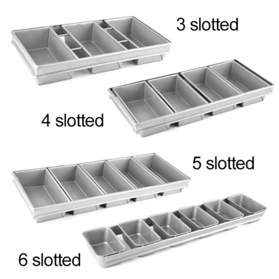 4 plateaux de pain cuit en aluminium en acier pour la boulangerie