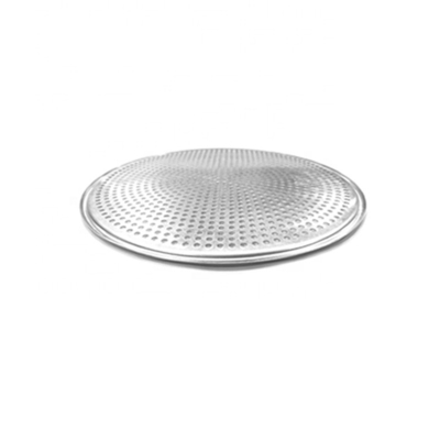 Plateau à pizza perforé en aluminium rond de 16 pouces plateau de cuisson pour boulangerie, bar ou restaurant