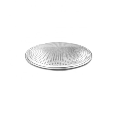 plateau de cuisson de la casserole de pizza en aluminium rond perforé de 14 pouces plateau de cuisson de la pizza perforé pour boulangerie ou bar ou restaurant