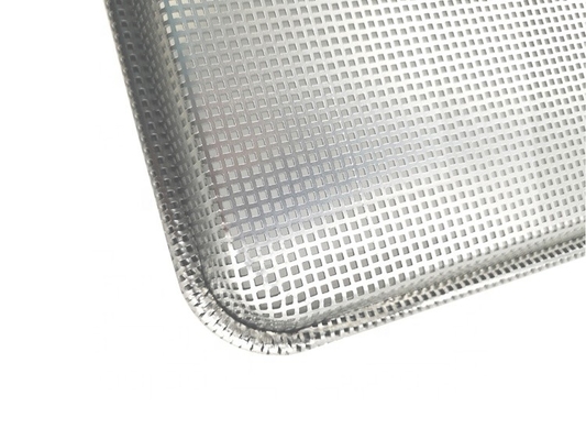 18&quot;*13&quot;*1&quot; plateau à pain perforé complet hamburger ou hamburger ou hot-dog non collant pain de pain panneau à pain en aluminium