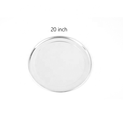 20 pouces rond plat de pizza en aluminium plateau de pizza plateau de cuisson