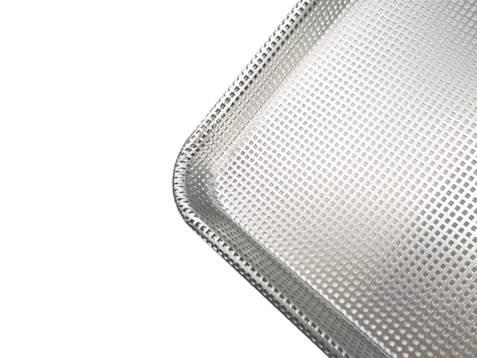 26 x 18 pouces plateau métallique perforé de 1,2 mm plateau de cuisson plat perforé plateau perforé en aluminium plateau de fil dans le bord plateau
