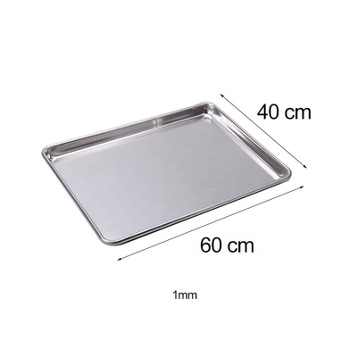 Plateaux de boulangerie 400*600 mm Plateaux de boulangerie en aluminium 40x60 Plateaux de boulangerie en feuille de métal 1 mm d'épaisseur Plateau de four