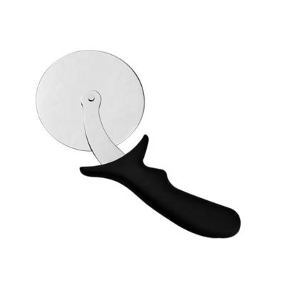 Coupeuse à roue de pizza en acier inoxydable de 10 cm 430 avec poignée en Pp Coupeuse en plastique ronde Serveur