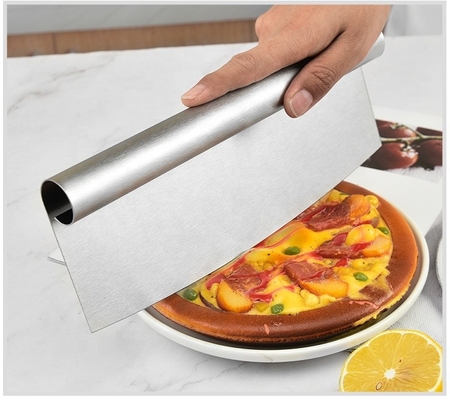 Outils de pizza 8 pouces Ss 430 coupe-gâteaux coupe-gâteaux en acier inoxydable haut de gamme
