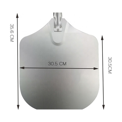 12'*14'*36' Carré Poignée en bois Métal pelle à pizza 91 cm Peau de pizza en aluminium