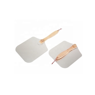 12 &quot;X14&quot; X25 &quot;Outils de pizza en aluminium pellicule de pizza pliable pellicule de pizza pliable avec poignée de chêne