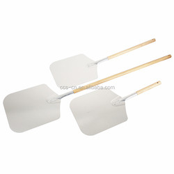 Outils de pizza en bois en aluminium écorce de pizza poignée en bois pelle à pizza multi taille