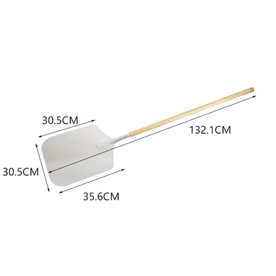 132cm Longue poignée Pizza Peel Lape d'aluminium Bandejas De Pasapalos De Piedra Pala Forno Pi 12 x 14 Aluminium